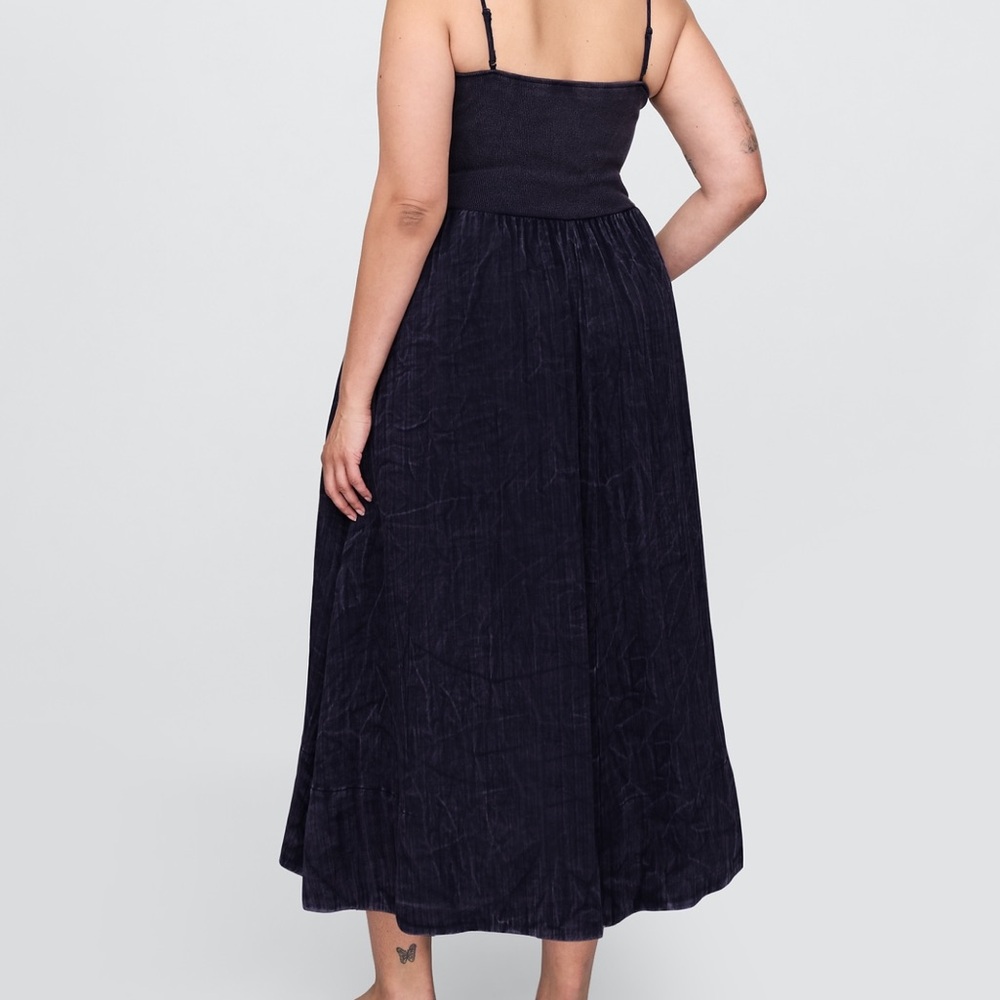 Cotton Gauze Mixed Media Maxi Dress - Picture 5 of 7
